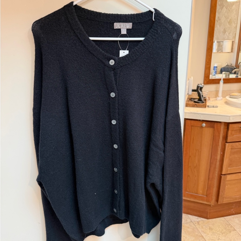 J. Crew Women's Classic Black Cardigan